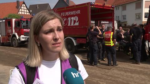 Feuerwehr beim Interview