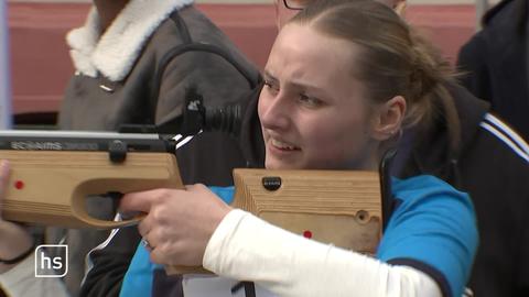 Biathlon-Wettkampf-Teilnehmerin