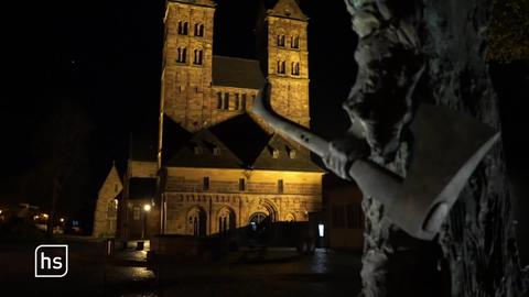 Der Fritzlarer Dom bei Nacht