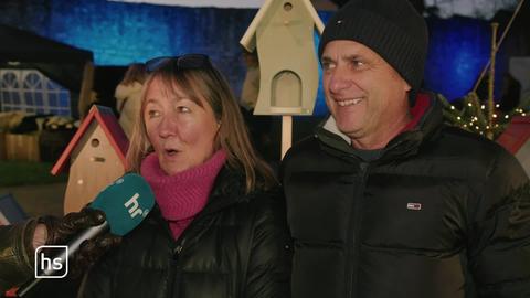 Interview auf dem Weihnachtsmarkt