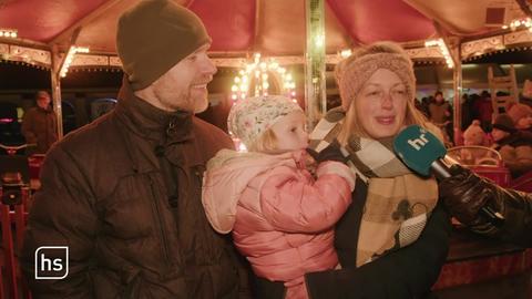 Interview auf dem Weihnachtsmarkt