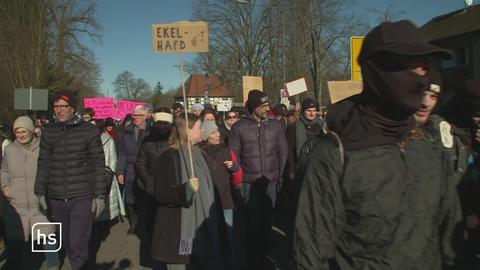 Politischer Protestmarsch