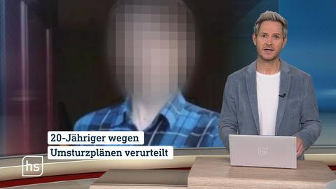 Moderator vor Bild mit Topthema