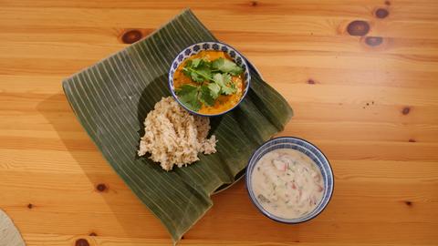 Vegetarisches Andhra "Chicken" Curry mit Tofu 