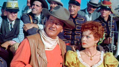 Der Rancher McLintock (John Wayne) versteht es immer wieder, seine von ihm getrennt lebende Frau Katherine (Maureen O'Hara) mit deftigen Sprüchen zu provozieren.