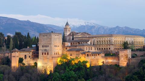 Blick auf die Alhambra. 