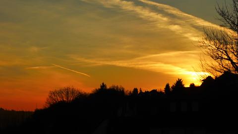 Sonnenaufgang mit Blick von Aßlar richtung Hermannstein. 