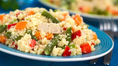 Couscous mit Bohnen und Gemüse