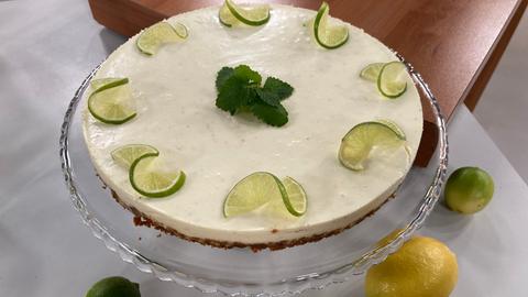 Limetten-Joghurt-Torte ohne Backen